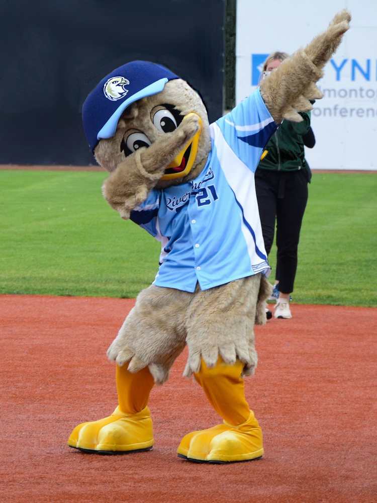 riverhawks mascot Kid dabbing