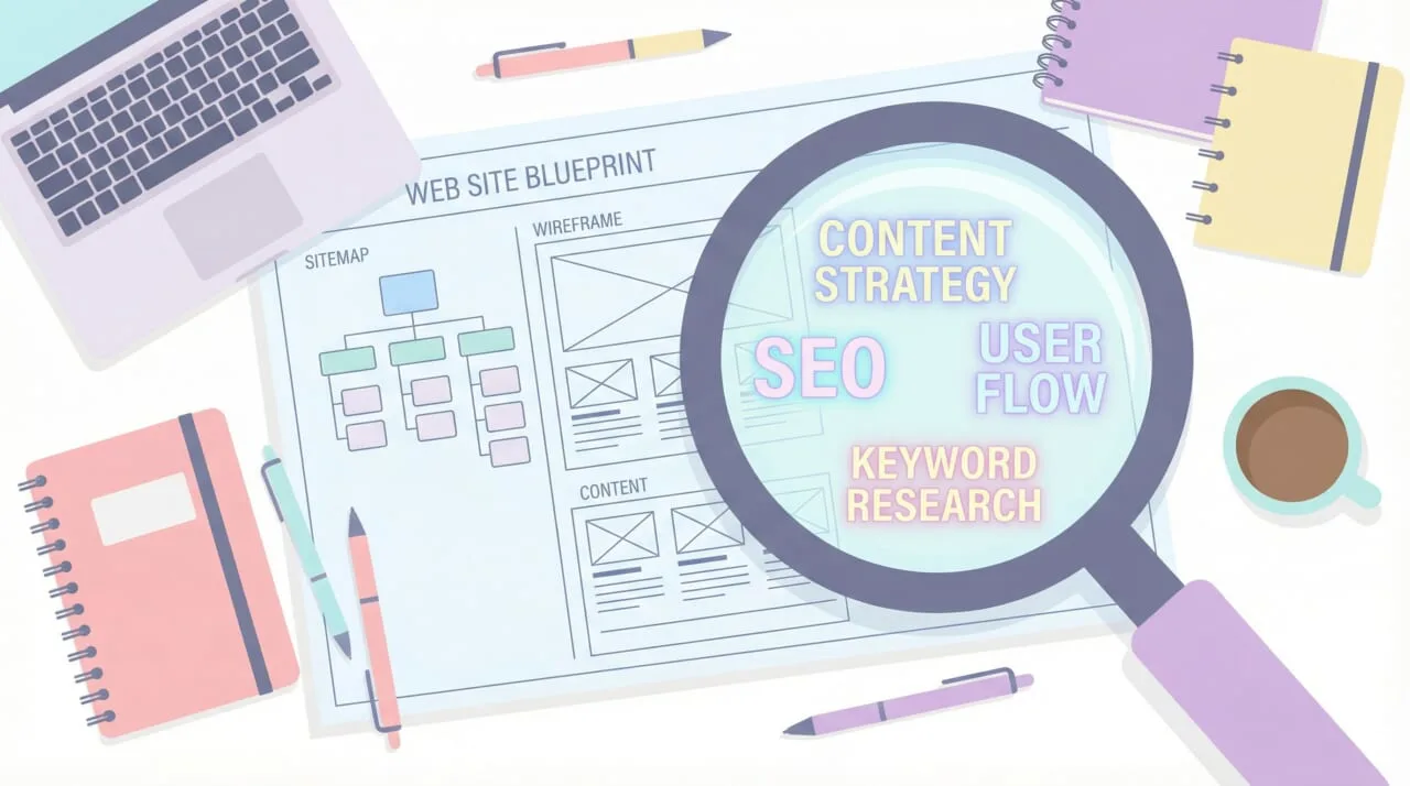 検索順位を上げるためのキーワード選定と構成作成