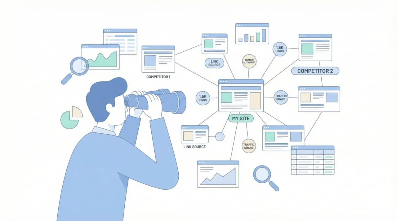 競合サイトの分析や被リンクを調査するツール