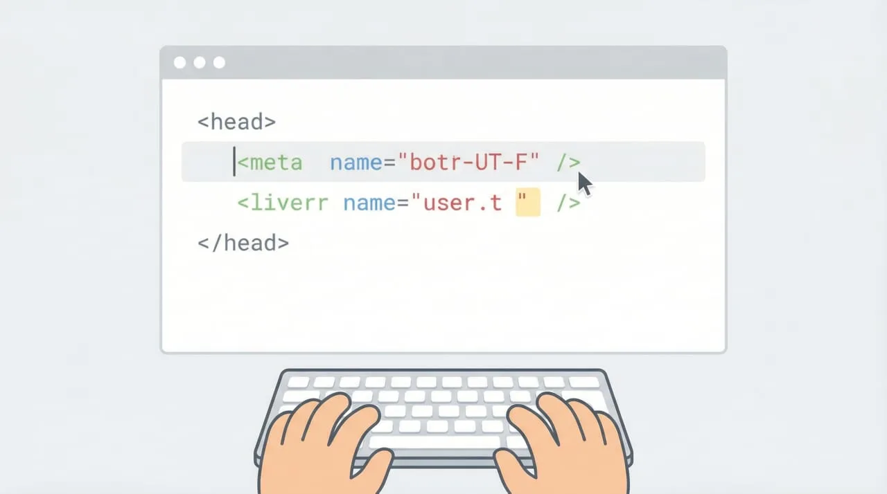 【方法1】HTMLに直接記述して設置する手順