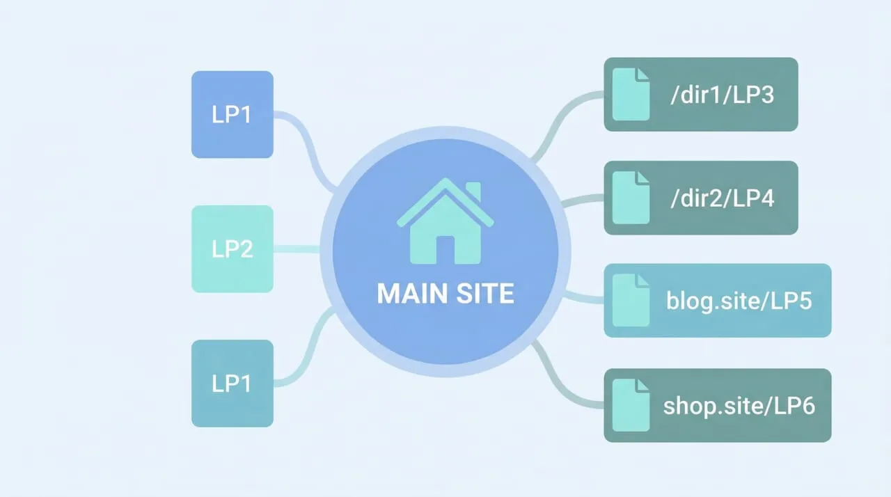 LP単体で上がらない場合の戦略:ディレクトリ型とサブドメイン