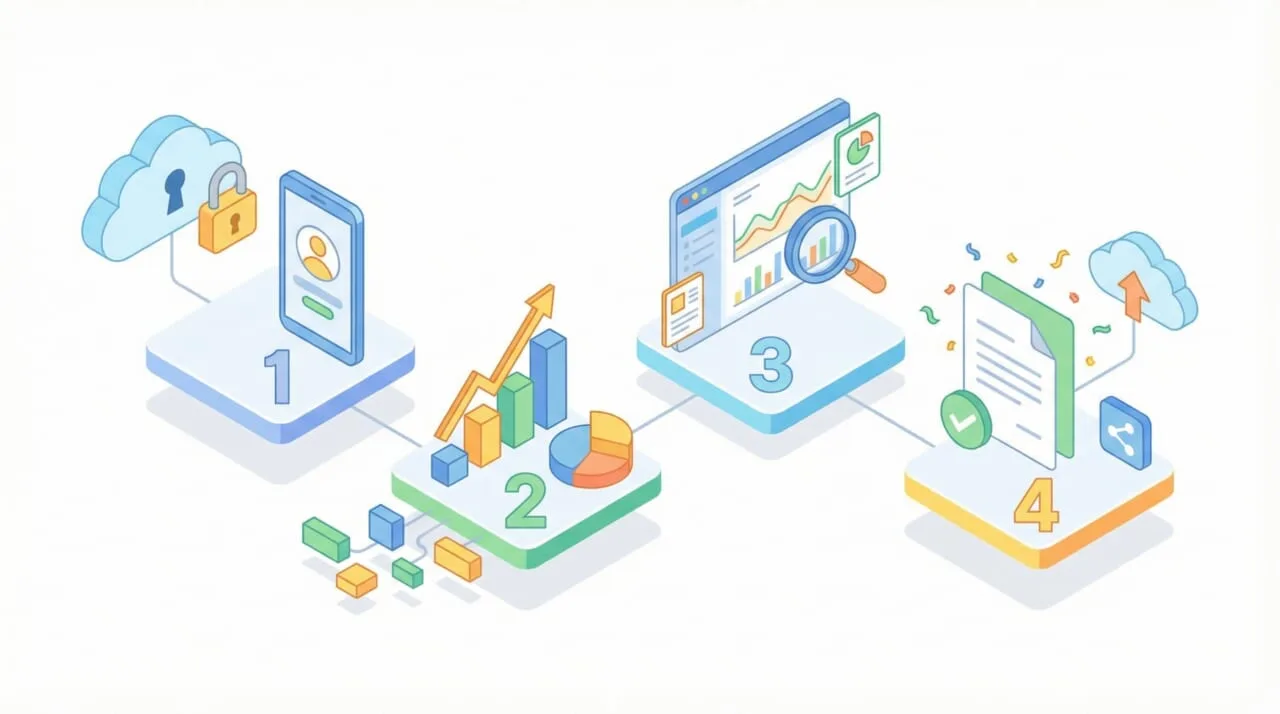 ルッカースタジオの使い方：導入からレポート作成までの4ステップ