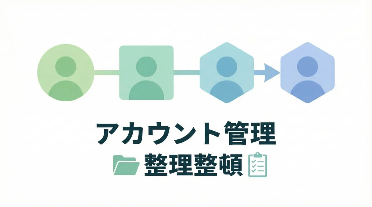 複数アカウントの切り替えとログアウトの方法