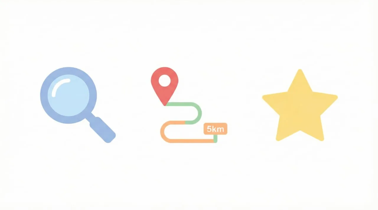 ローカルSEOの順位が決まる3つの主要因