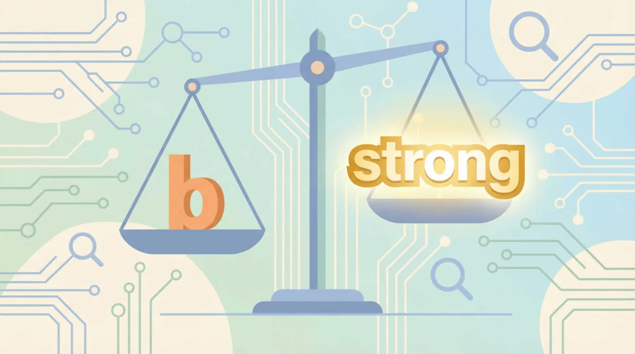 bタグとstrongタグの決定的な違い