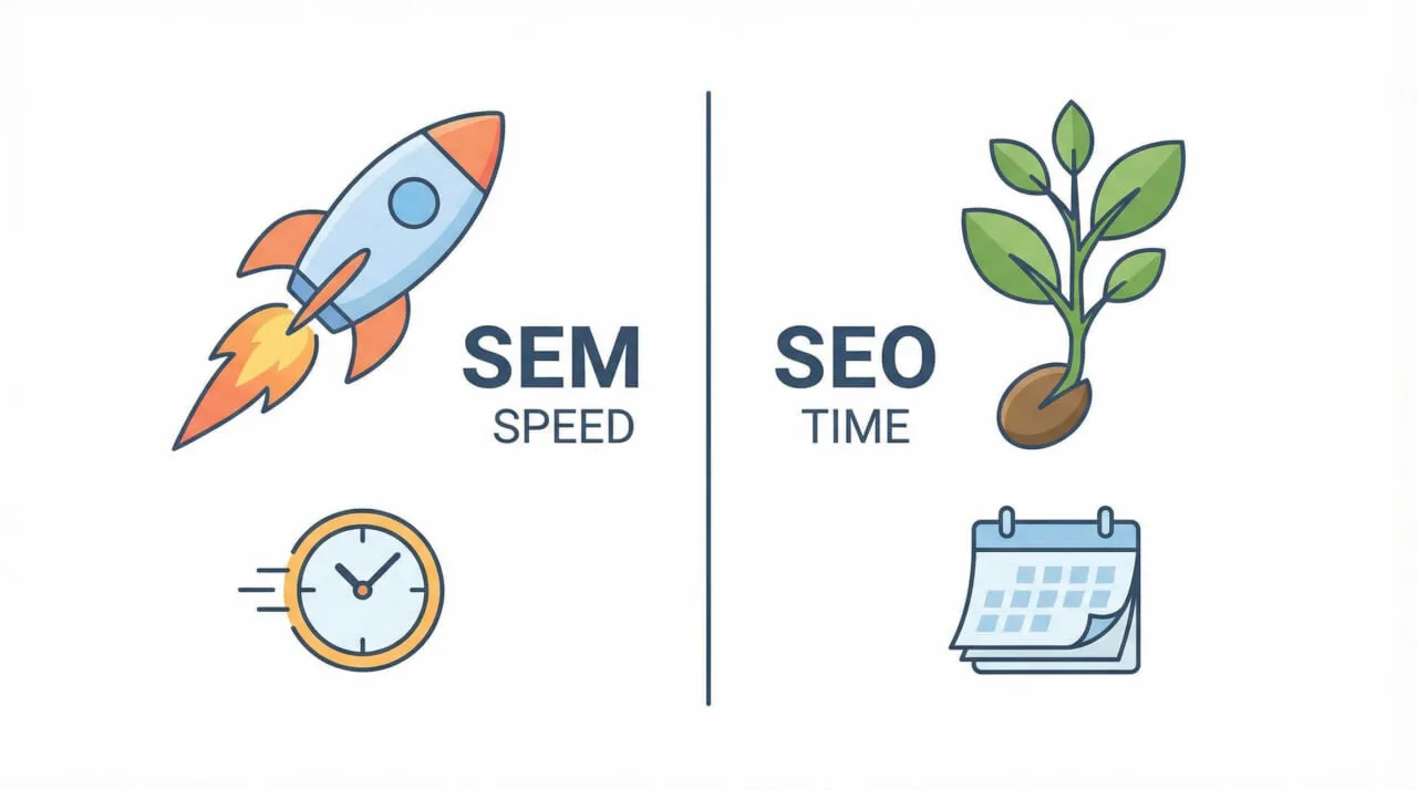 SEM広告とSEOの違いをわかりやすく比較