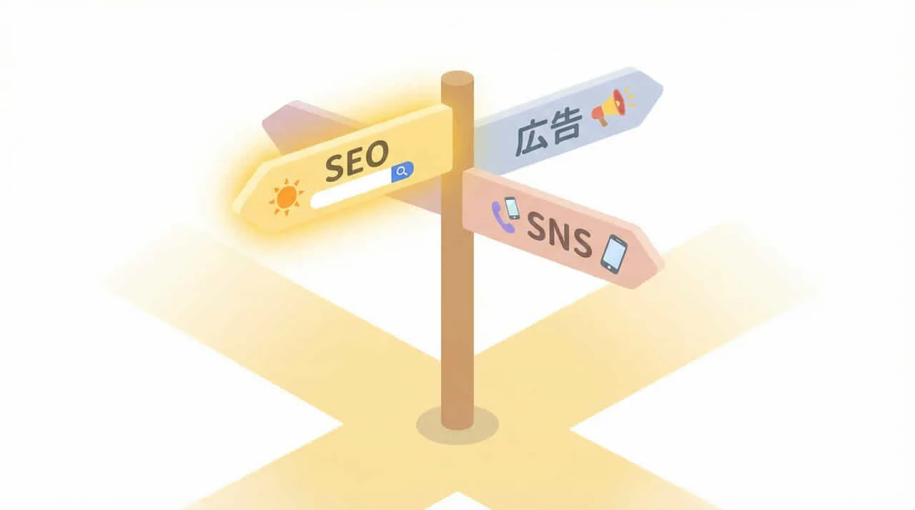 他のマーケティング手法とSEOの違い