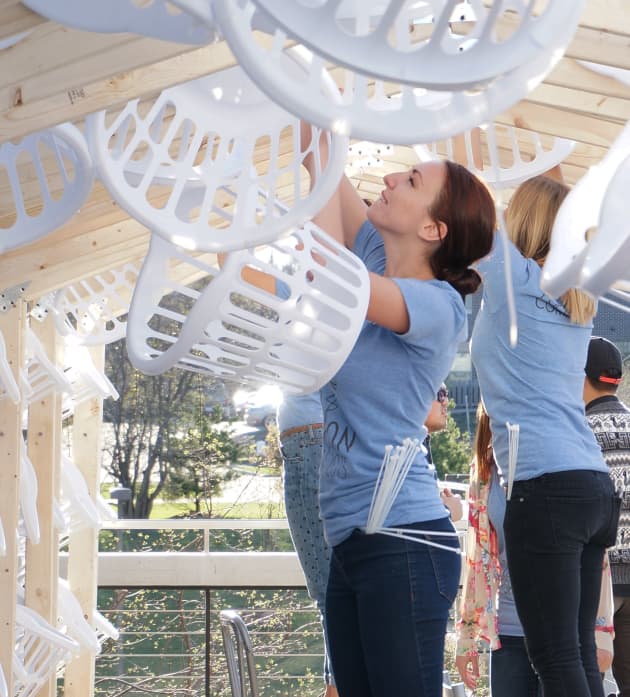 Fashion pop-up pavilion