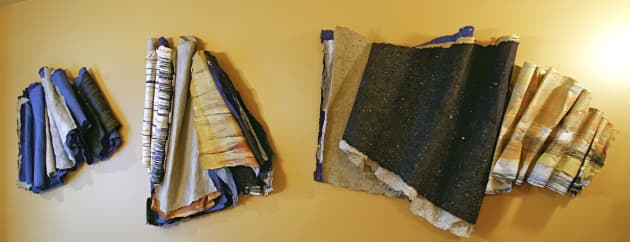 Wall Reliefs inspired by birch trees on the home owner’s property