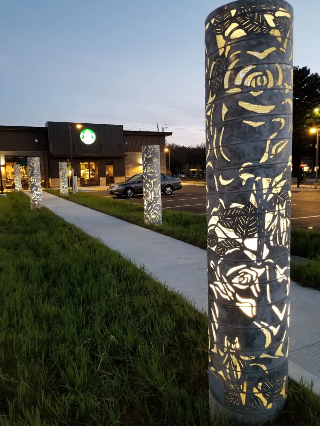 Illuminated Rose Towers