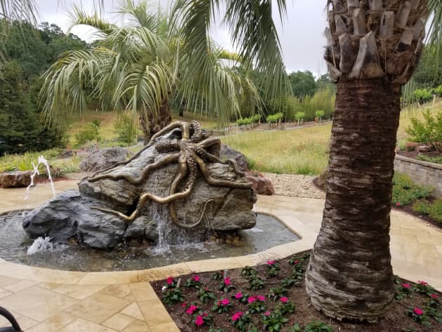 Bronze Octopus Water Feature