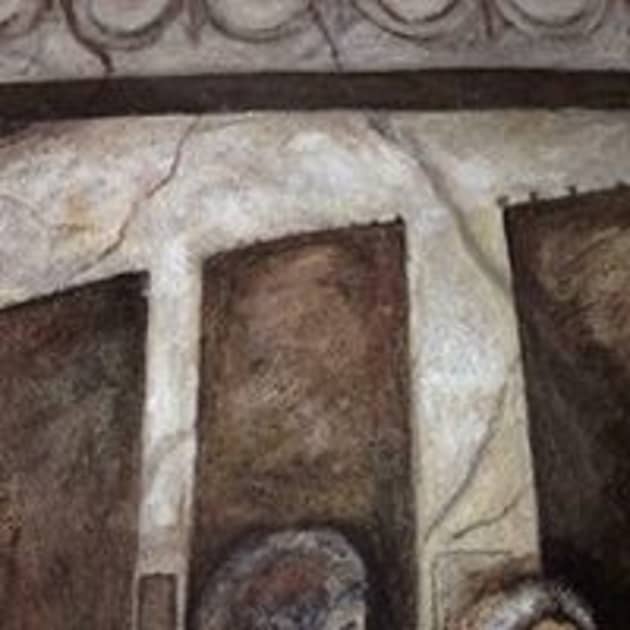 Last supper replica mural