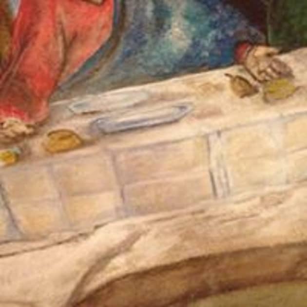 Last supper replica mural