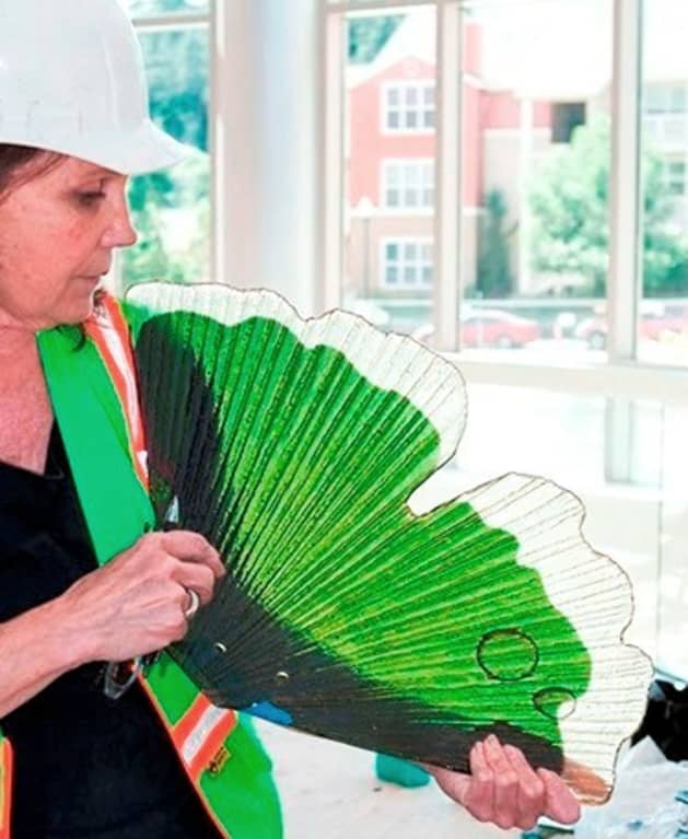 Ginkgo Glass Sculpture