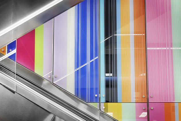 Richard Bolling Federal Building Escalator/Art Wall