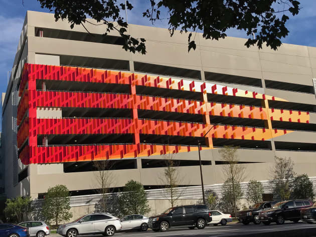 Merriweather Parking Garage, “Rainbow Sunset”