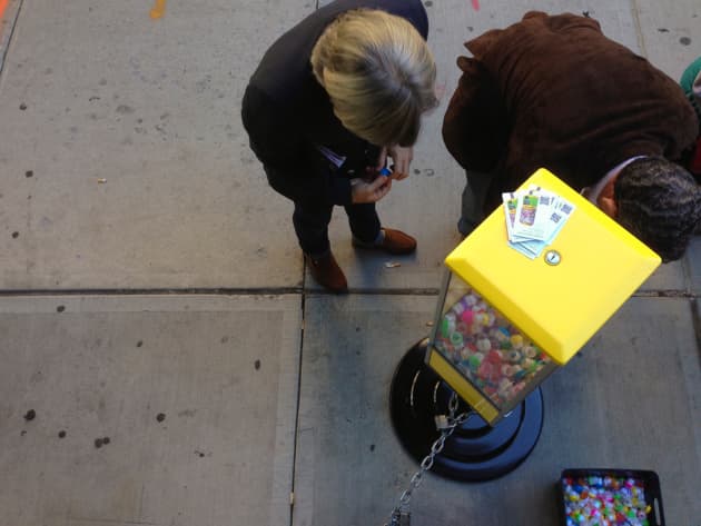 Complimentary: a free compliment vending machine
