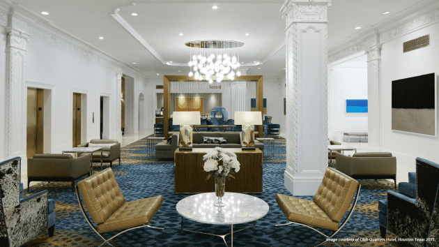 Club Quarters Hotel, Houston Texas