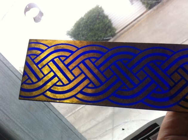 Dominican University and other gold luster patterns
