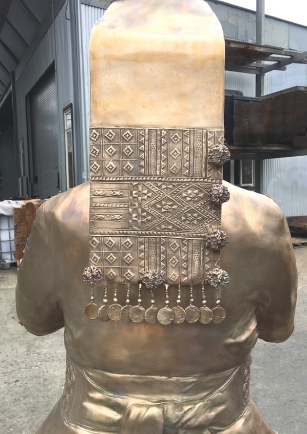 Hmong Temple Bronze Sculpture