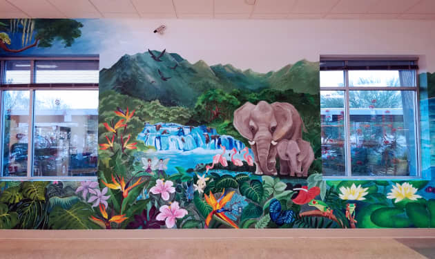 PRIDE Mural at Opportunity Village