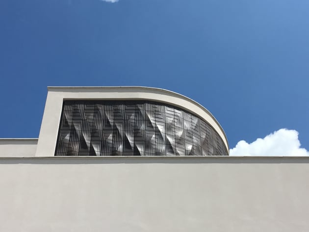 White Wave and Brown Wall