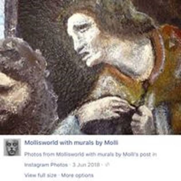 Last supper replica mural