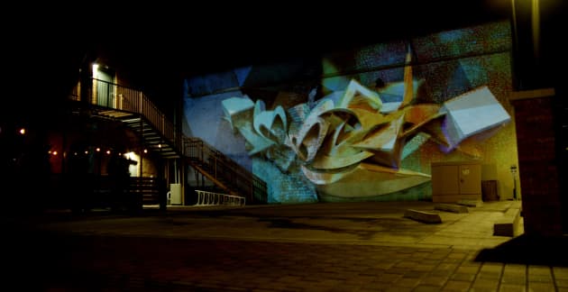 Illuminous: Interactive Projection Mural