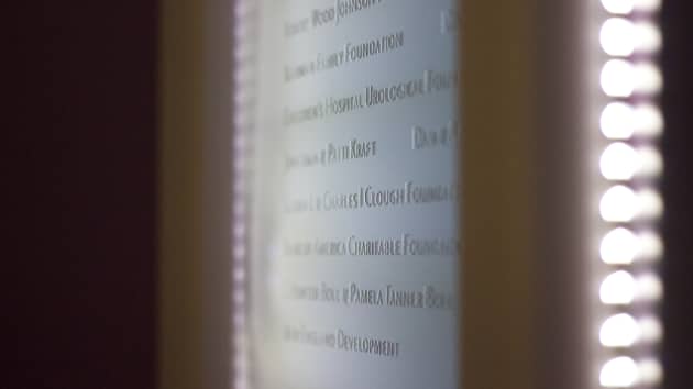 Boston Children’s Hospital Interactive Digital and Crystal Donor Wall