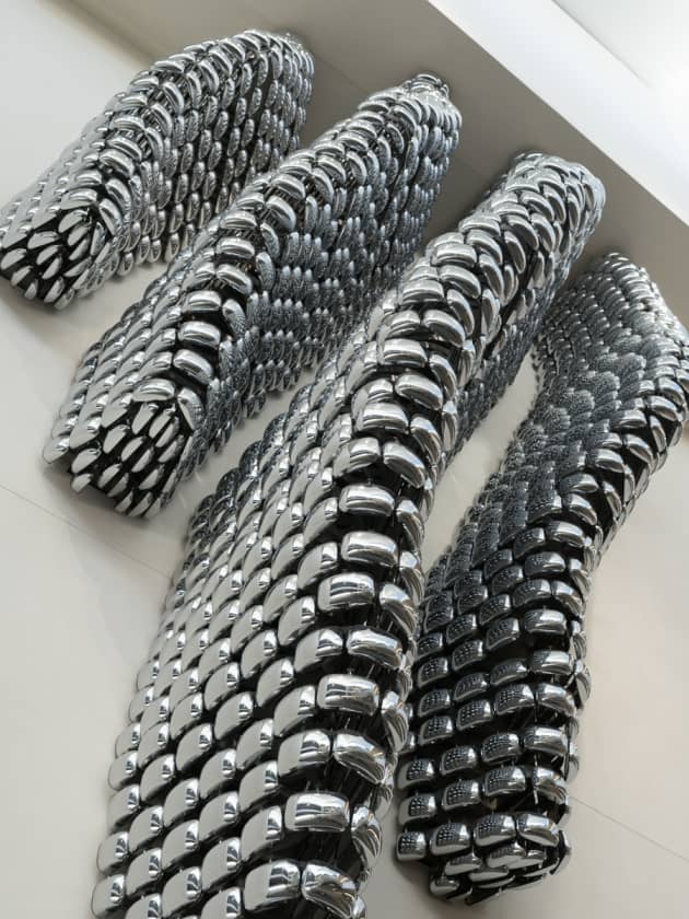 AUTOPLAST: Tail Light Swarm and Side Mirror Hive by Amy Landesberg