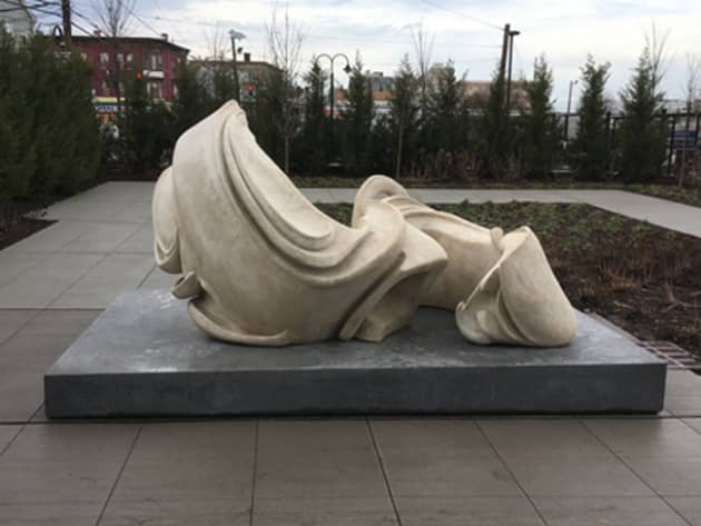 Biotrial Corporation, North American Headquarters Building, garden sculpture