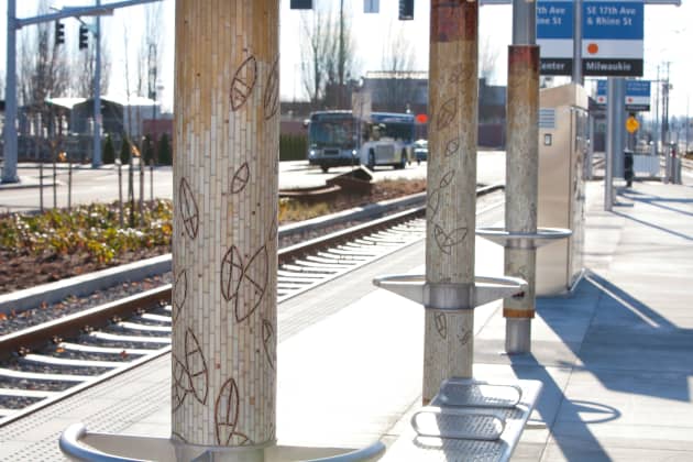 TriMet’s Portland-Milwaukie Light Rail Station Mosaics
