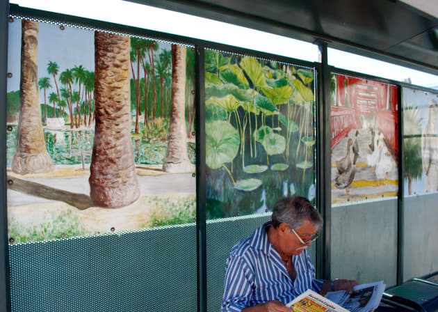 Echo Park Bus Stop Mural