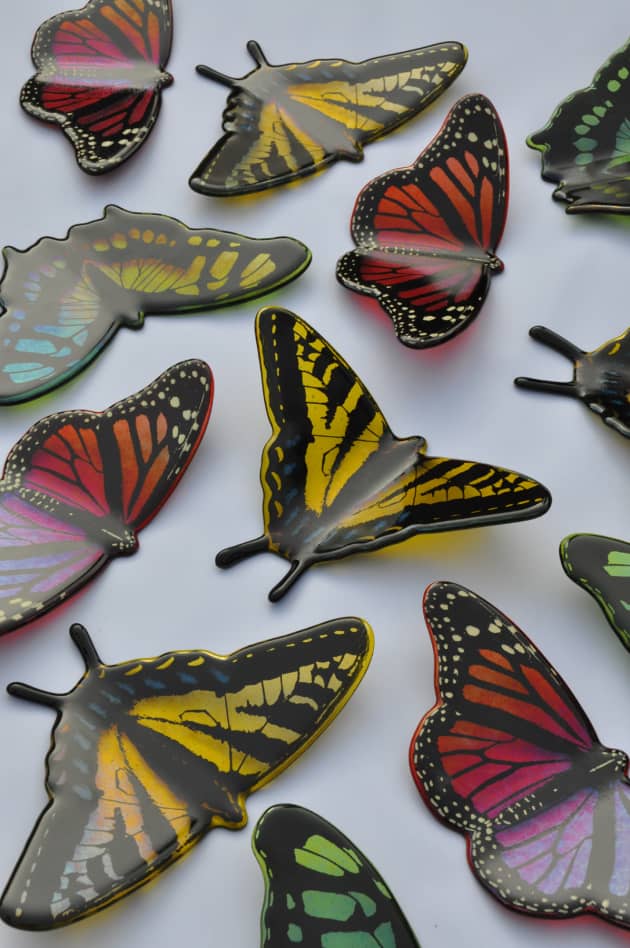 Glass Butterfly Wall