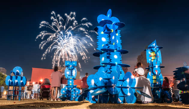 Garden of Blue Bursts