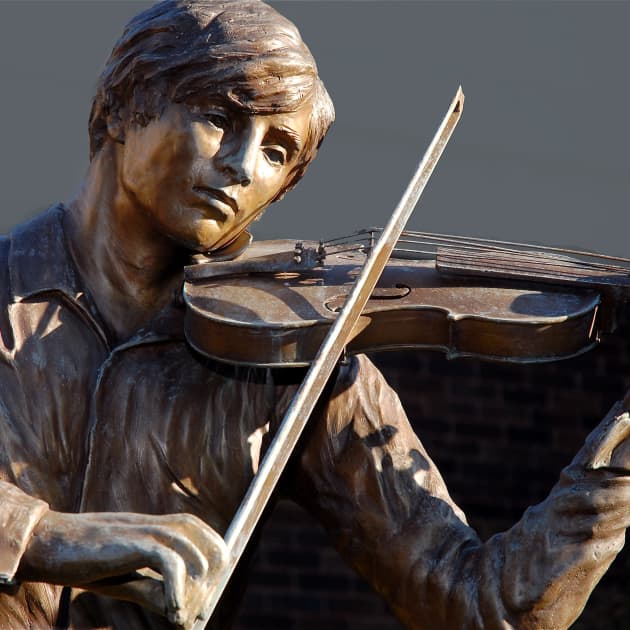 The Violinist-Bert Smith Memorial Garden-Flint Institute of Music