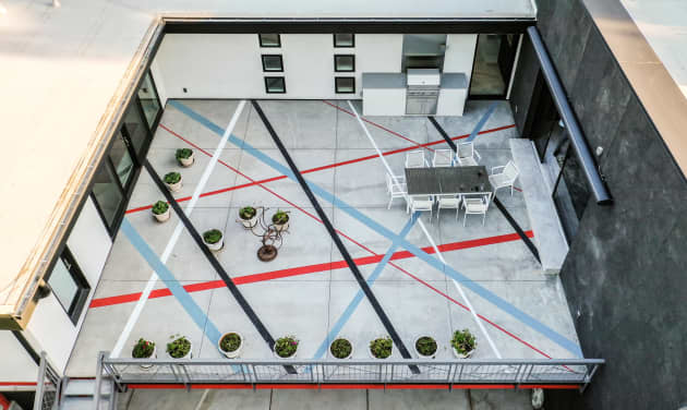 Artistic Architectural Concrete Installation Interior and Exterior Walls and Floor
