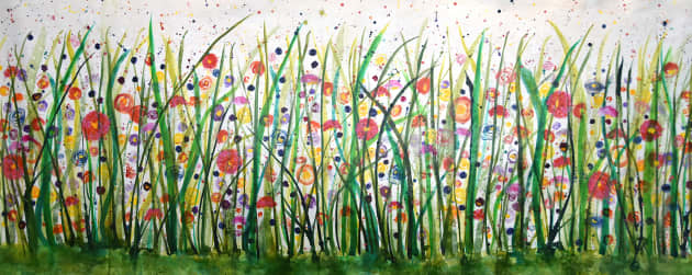 Commissioned painting for health care corporate office