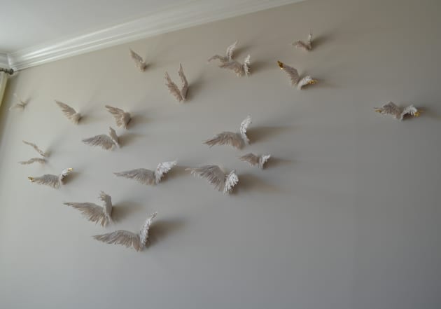 Custom Porcelain Wing Installations