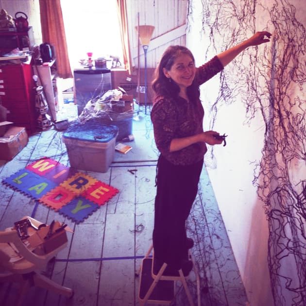 Zengo Restaurant, Wire Wall Art Mural