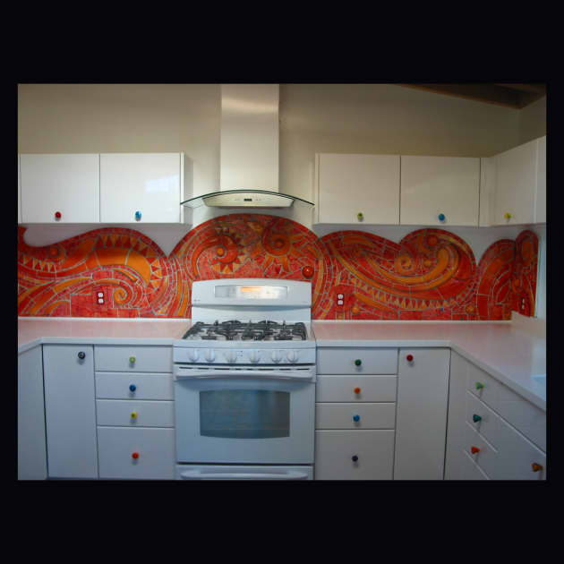 Kitchen Backsplash and Bathroom mosaics