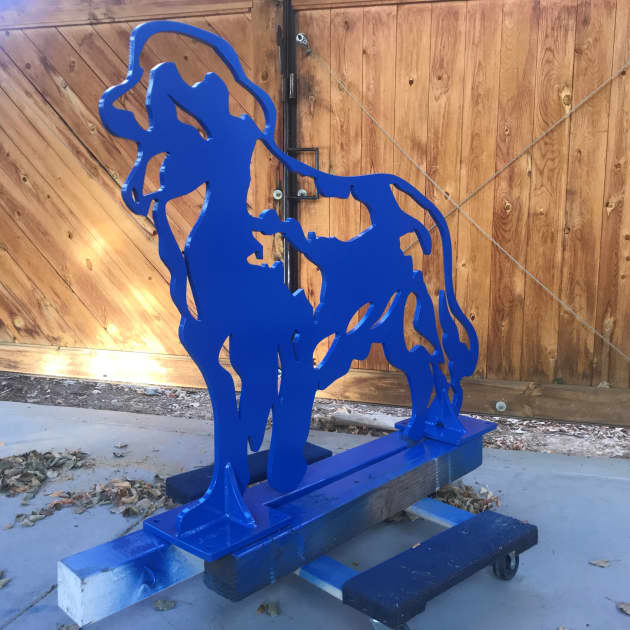 Guarding Golden Bike Rack