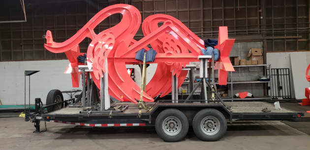 Giant Flamingos