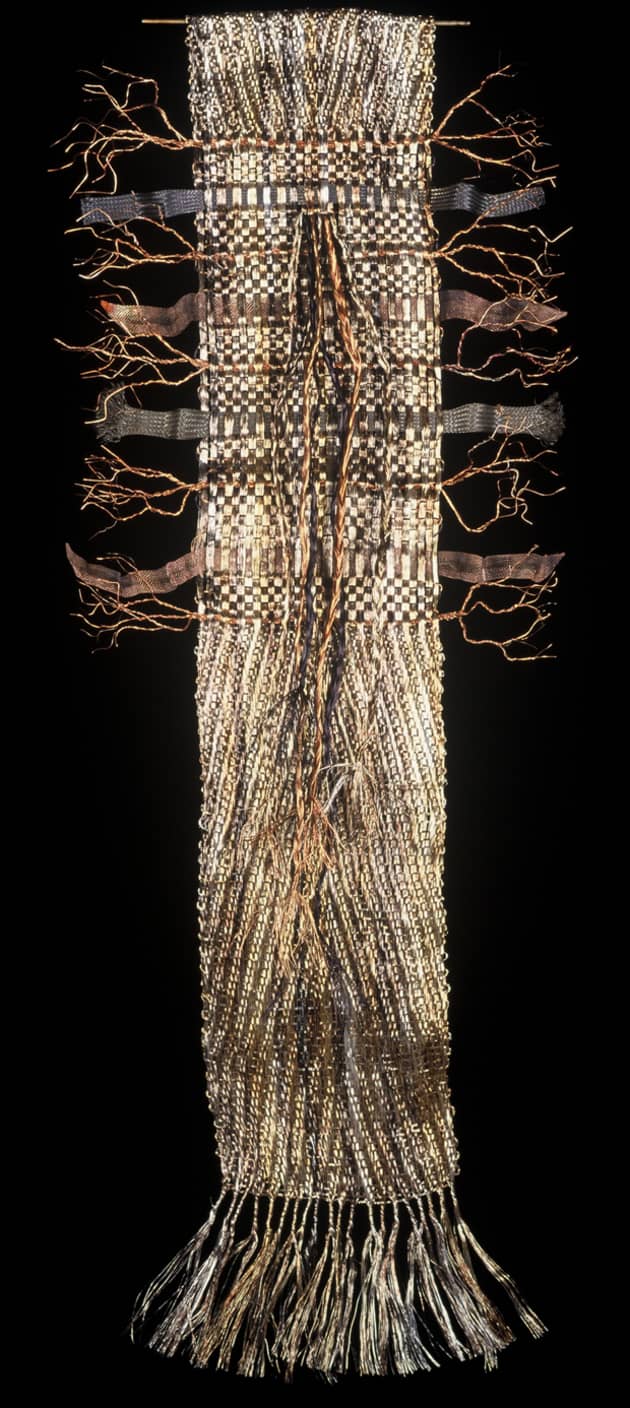 Three Woven Metal Banners