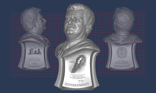 Rafik Hariri Bust