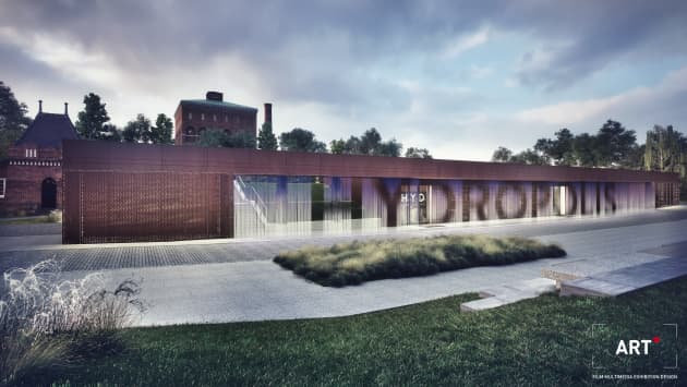 Digital Water Wall at Hydropolis