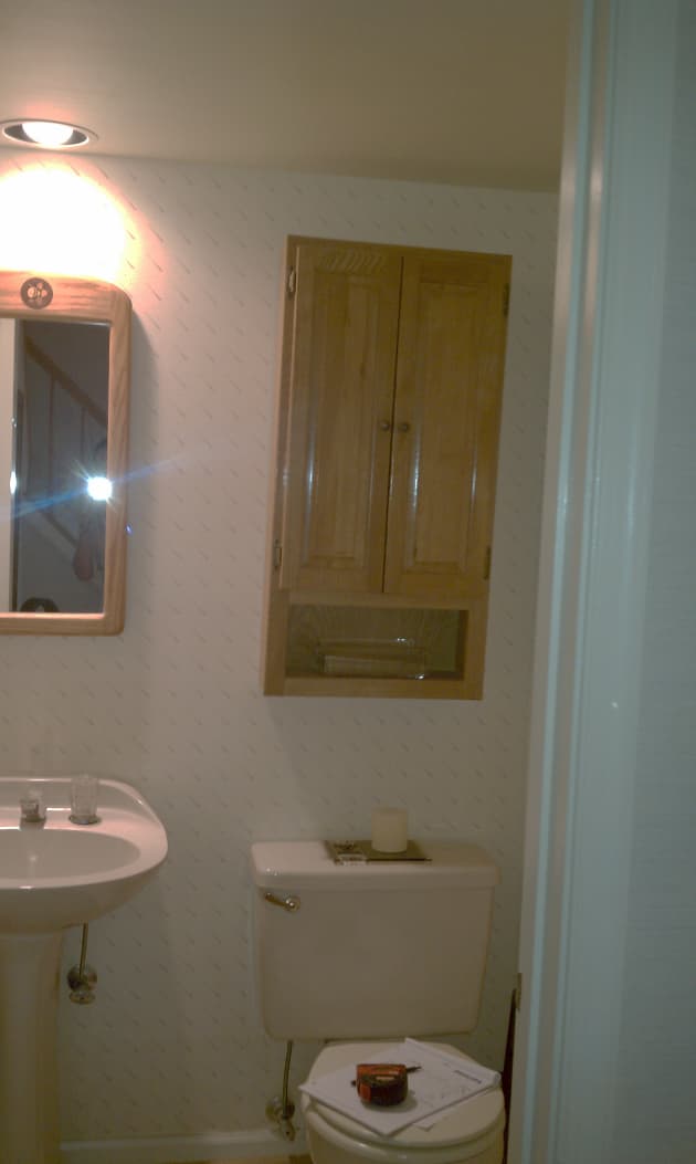 Contemporary Lift to an Outdated Powder Room