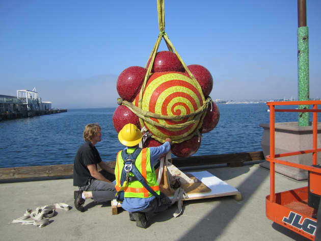 "Nature’s Berth" Large scale mosaic sculpture