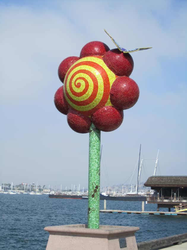 "Nature’s Berth" Large scale mosaic sculpture