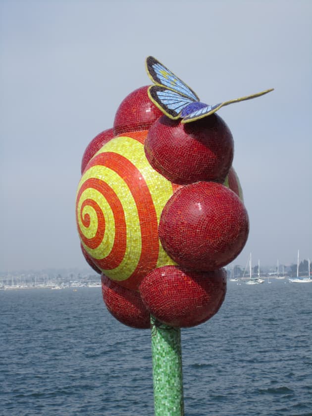 "Nature’s Berth" Large scale mosaic sculpture